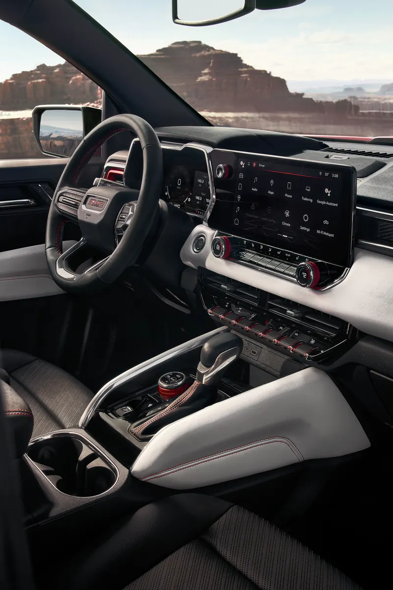 2026 GMC Canyon infotainment system at Paul Masse Buick GMC South in South Kingstown RI