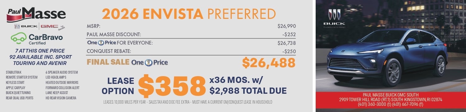 paul masse buick envista